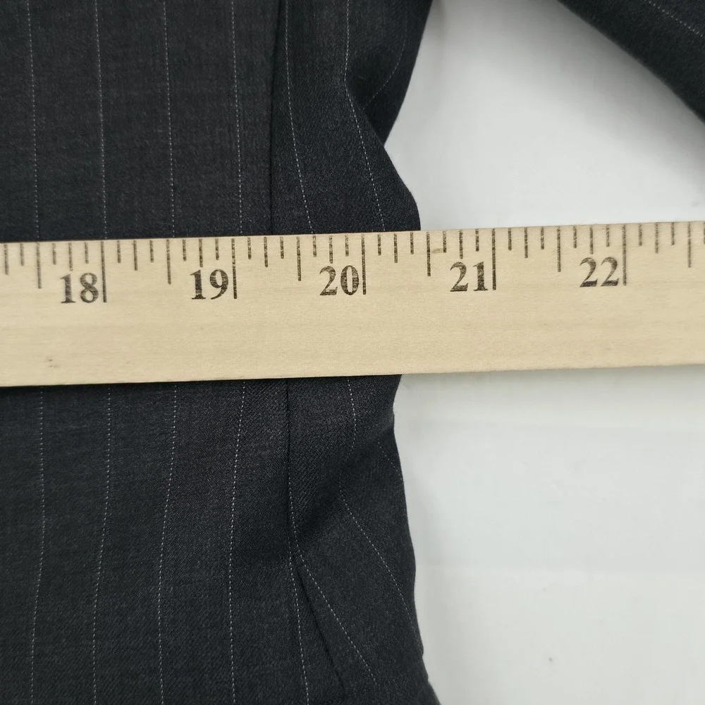 Lauren Ralph Lauren Suit Jacket Mens‎ 42R Gray Pinstripe Wool Notch Lapel Canada